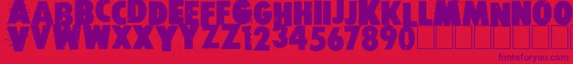 Free press Font – Purple Fonts on Red Background