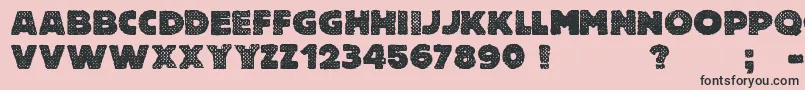 Free Thinking s Murder Font – Black Fonts on Pink Background