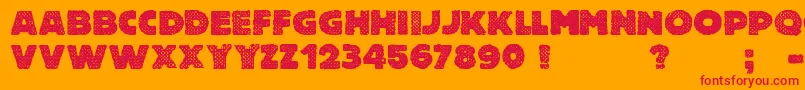 Free Thinking s Murder Font – Red Fonts on Orange Background