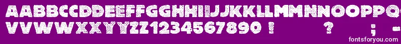 Free Thinking s Murder Font – White Fonts on Purple Background