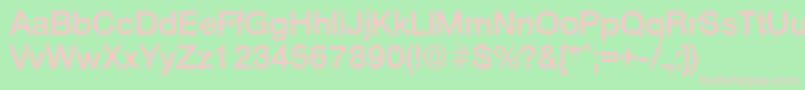 OlnovaDemibold Font – Pink Fonts on Green Background