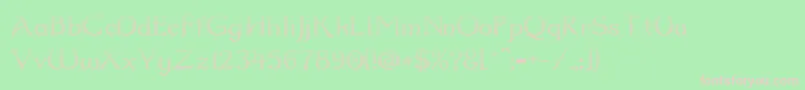 Dum2cud Font – Pink Fonts on Green Background