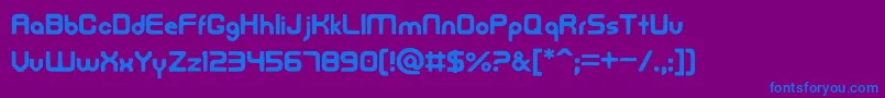 FreedanFont Font – Blue Fonts on Purple Background