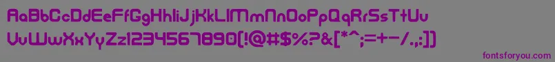 FreedanFont Font – Purple Fonts on Gray Background