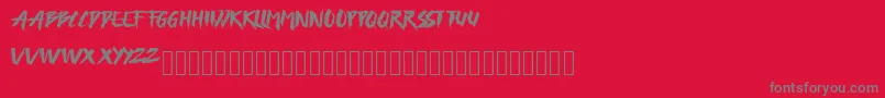 Шрифт FREEDAY – серые шрифты на красном фоне