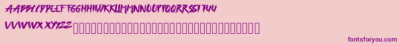 FREEDAY Font – Purple Fonts on Pink Background