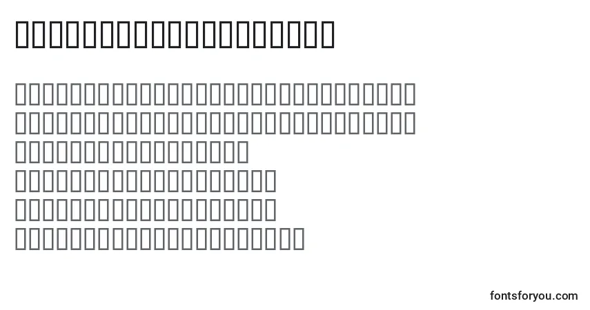 Czcionka FreeDesign001Bitbit (127202) – alfabet, cyfry, specjalne znaki
