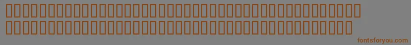 FreeDesign001Dotdot Font – Brown Fonts on Gray Background