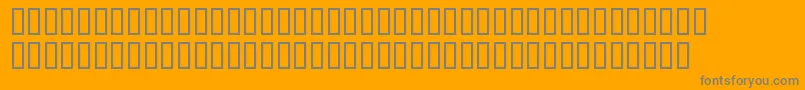 FreeDesign001Dotdot Font – Gray Fonts on Orange Background