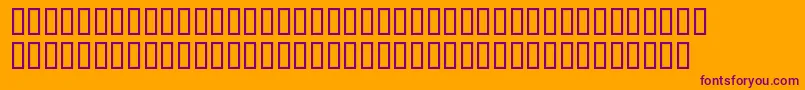 FreeDesign001Dotdot Font – Purple Fonts on Orange Background