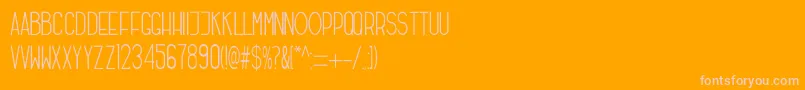 Freeds Regular-Schriftart – Rosa Schriften auf orangefarbenem Hintergrund