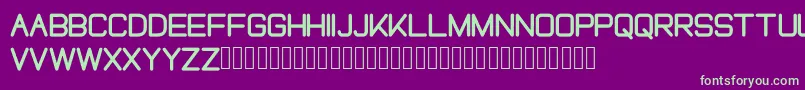 FREELAH Font – Green Fonts on Purple Background