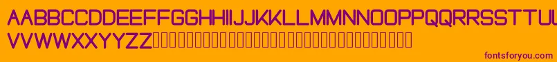 FREELAH Font – Purple Fonts on Orange Background