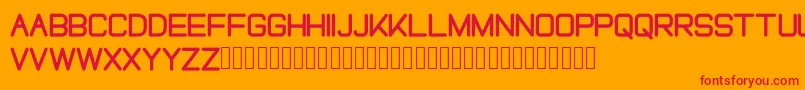 FREELAH Font – Red Fonts on Orange Background