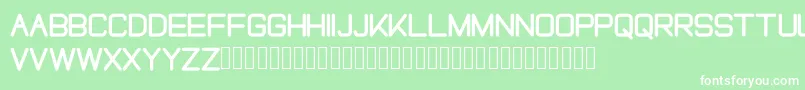 FREELAH Font – White Fonts on Green Background