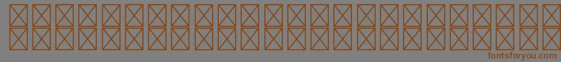 RyodispstdExtrabold Font – Brown Fonts on Gray Background
