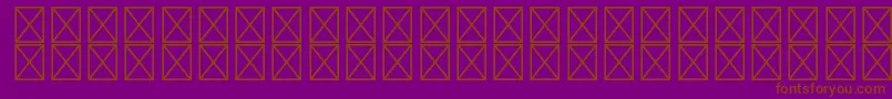 Czcionka RyodispstdExtrabold – brązowe czcionki na fioletowym tle