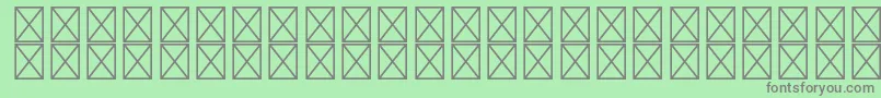 RyodispstdExtrabold Font – Gray Fonts on Green Background