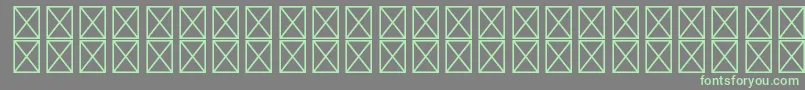 RyodispstdExtrabold Font – Green Fonts on Gray Background