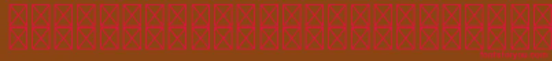 RyodispstdExtrabold Font – Red Fonts on Brown Background