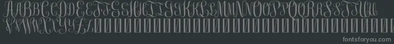 FreeMonogram Beta 0 5 Font – Gray Fonts on Black Background
