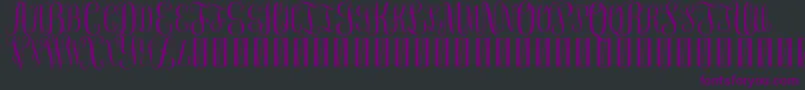 FreeMonogram Beta 0 5 Font – Purple Fonts on Black Background