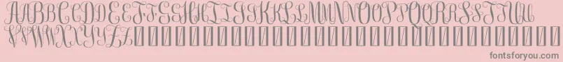 FreeMonogram Beta 0 5 Font – Gray Fonts on Pink Background