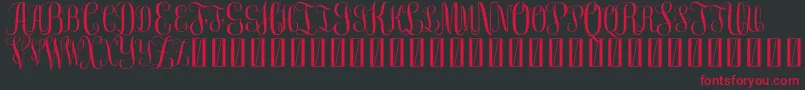 FreeMonogram Beta 0 5 Font – Red Fonts on Black Background