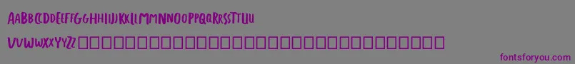 Шрифт FREETAPE – фиолетовые шрифты на сером фоне