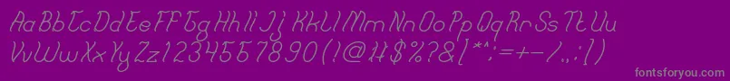 Fonte French Fries Bold – fontes cinzas em um fundo violeta
