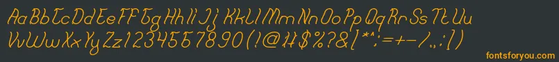 French Fries Bold Font – Orange Fonts on Black Background