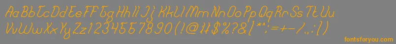 French Fries Bold Font – Orange Fonts on Gray Background