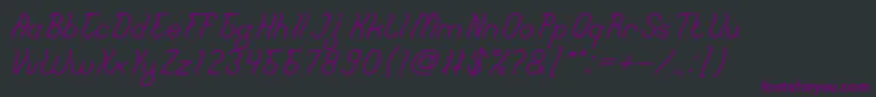 French Fries Bold Font – Purple Fonts on Black Background