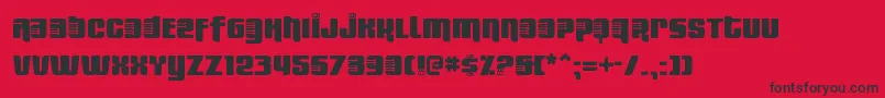 FRESBS   Font – Black Fonts on Red Background