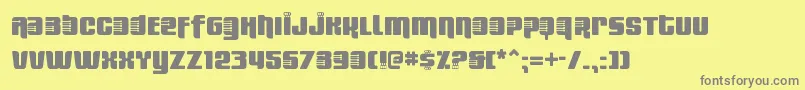 FRESBS   Font – Gray Fonts on Yellow Background