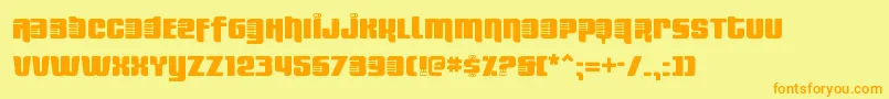 FRESBS   Font – Orange Fonts on Yellow Background