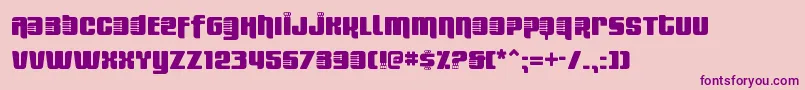 FRESBS   Font – Purple Fonts on Pink Background