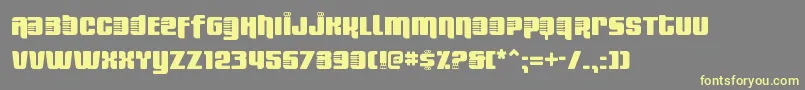 FRESBS   Font – Yellow Fonts on Gray Background