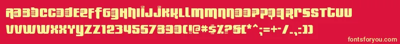 FRESBS   Font – Yellow Fonts on Red Background