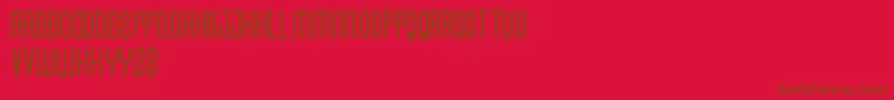 FRESH BERRIES Sans FREE Font – Brown Fonts on Red Background