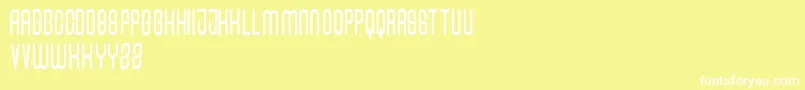FRESH BERRIES Sans FREE Font – White Fonts on Yellow Background