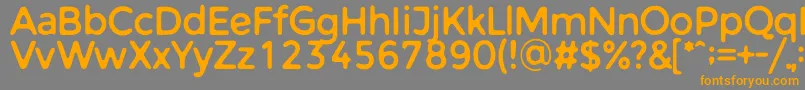 WarlowSans Font – Orange Fonts on Gray Background