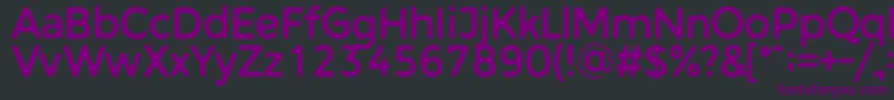 フォントWarlowSans – 黒い背景に紫のフォント