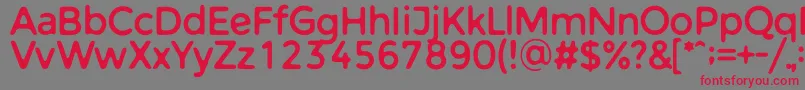 WarlowSans Font – Red Fonts on Gray Background