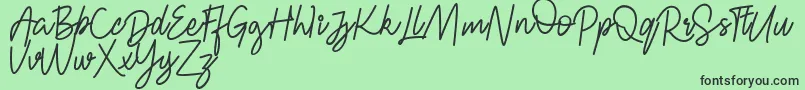 FRESH BERRIES Script FREE Font – Black Fonts on Green Background