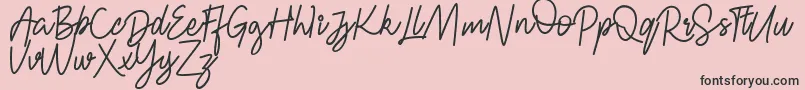 FRESH BERRIES Script FREE Font – Black Fonts on Pink Background