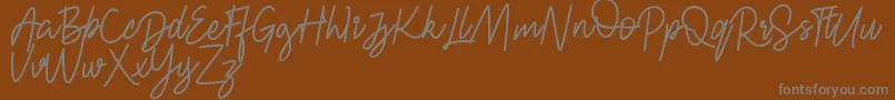 FRESH BERRIES Script FREE Font – Gray Fonts on Brown Background