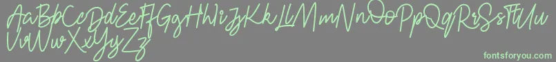 fuente FRESH BERRIES Script FREE – Fuentes Verdes Sobre Fondo Gris
