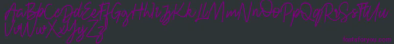 FRESH BERRIES Script FREE Font – Purple Fonts on Black Background
