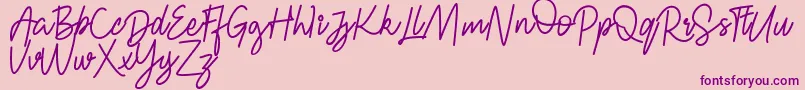 FRESH BERRIES Script FREE Font – Purple Fonts on Pink Background